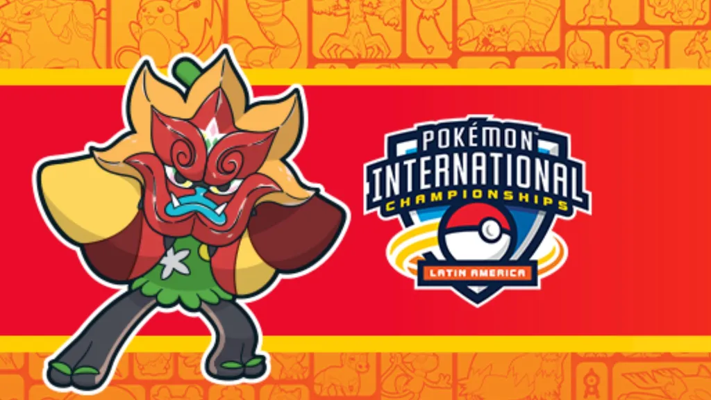 Banner for the Pokemon International Championships Latin America, featuring Ogerpon