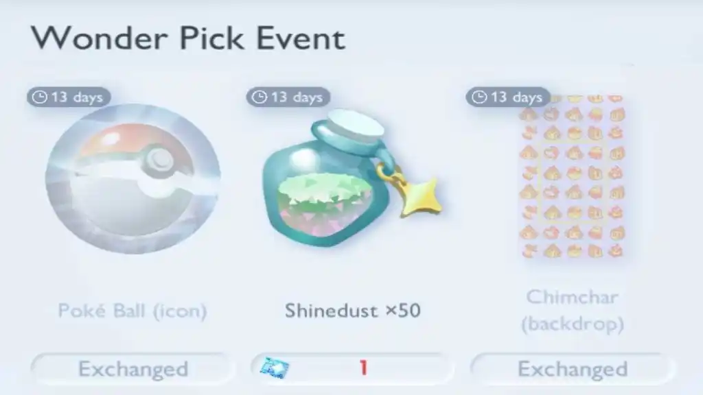 Pokemon TCG Pocket Rewards Shinedust