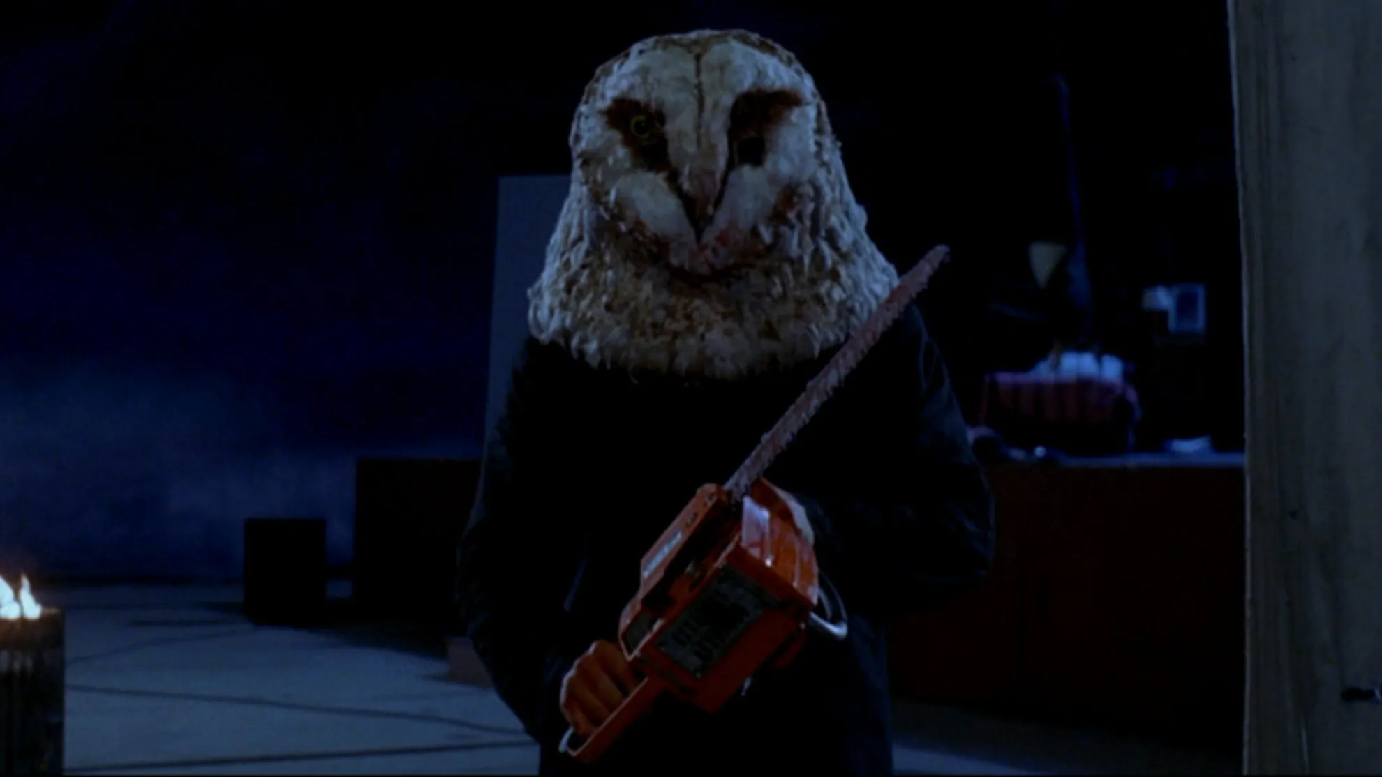 The killer hold a chainsaw in Stage Fright.