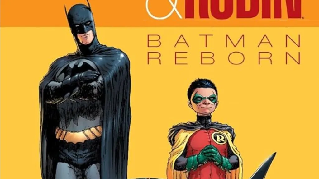 Dick Grayson as Batman and Damian Wayne as Robin on the cover of Batman Reborn