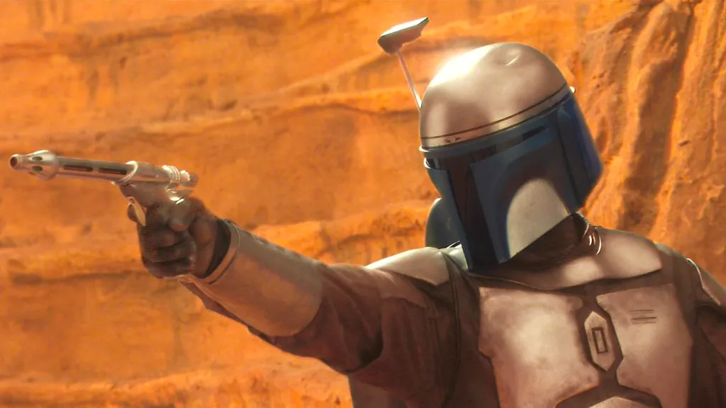 Jango Fett in Star Wars: Attack of the Clones.