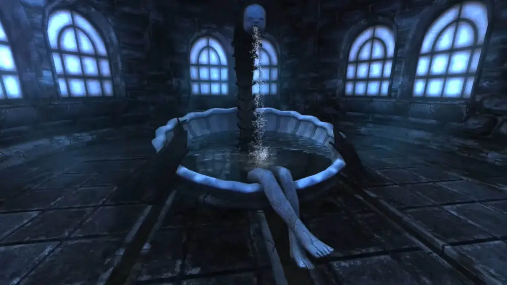 The centipede human hybrid fountain in Amnesia The Dark Descent