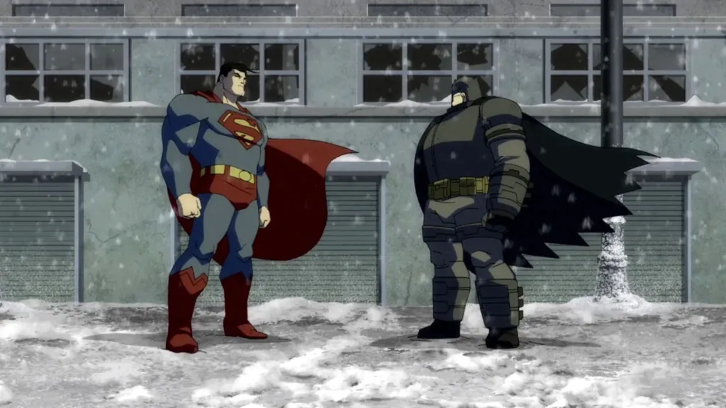 Batman and Superman in Batman The Dark Knight Returns