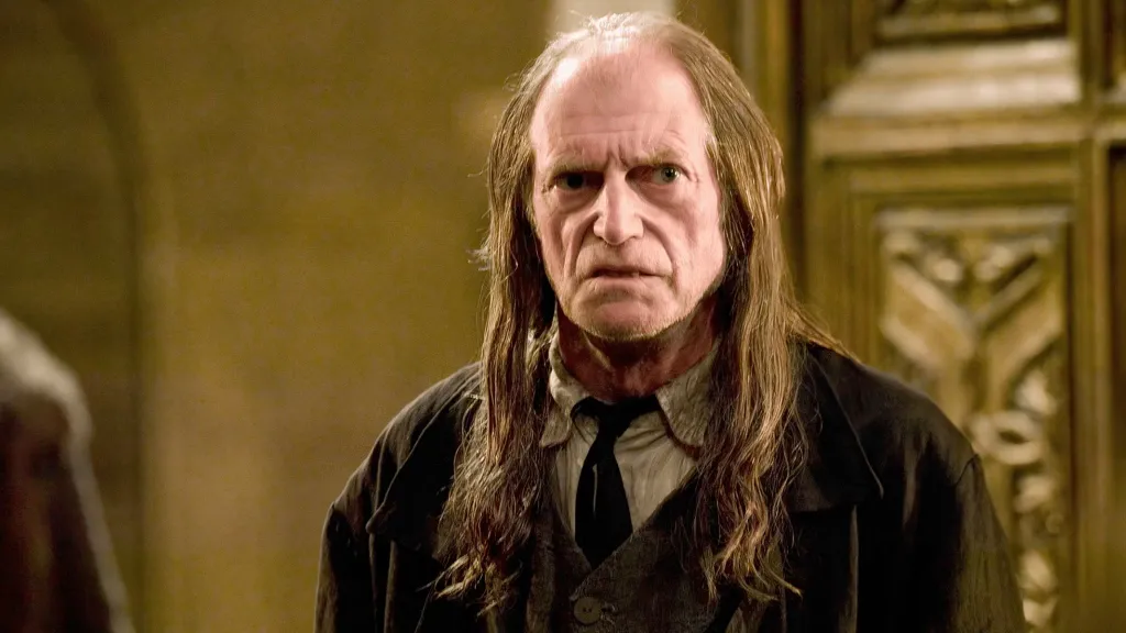 David Bradley as Argus Filch in the Harry Potter movies