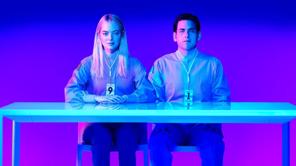 Emma Stone and Jonah Hill in Netflix Maniac