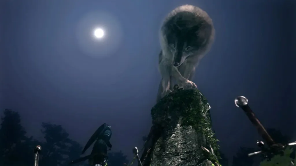 Great Grey Wolf Sif in Dark Souls