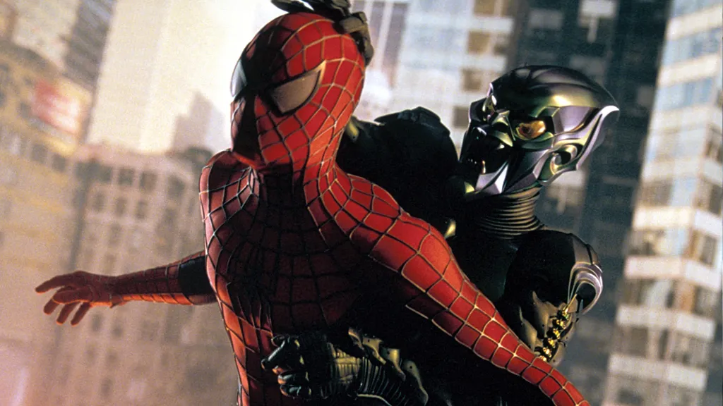 Spider-Man fighting Green Goblin