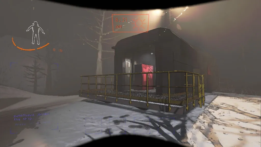 Looking at the drop ship on Dine in Lethal Company