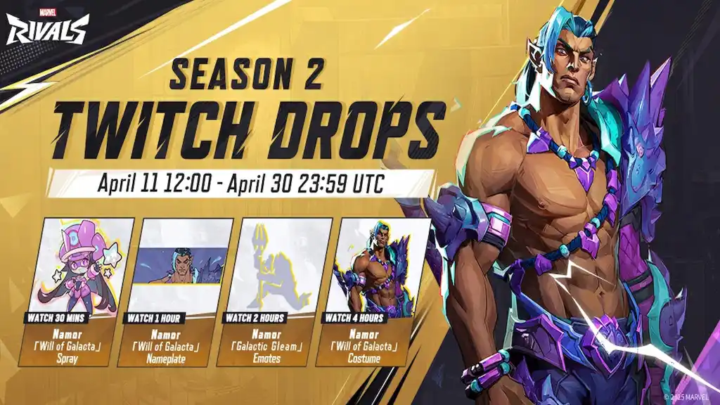 Marvel Rivals Namor Will of Galactica Twitch Drops