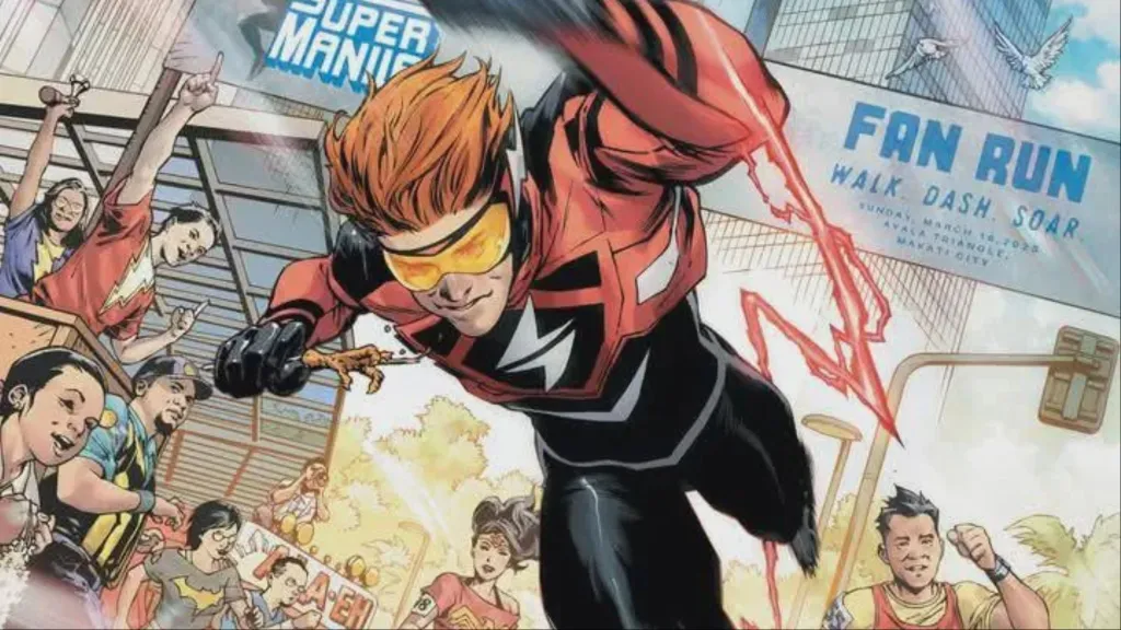 Absolute Flash racing against other runners