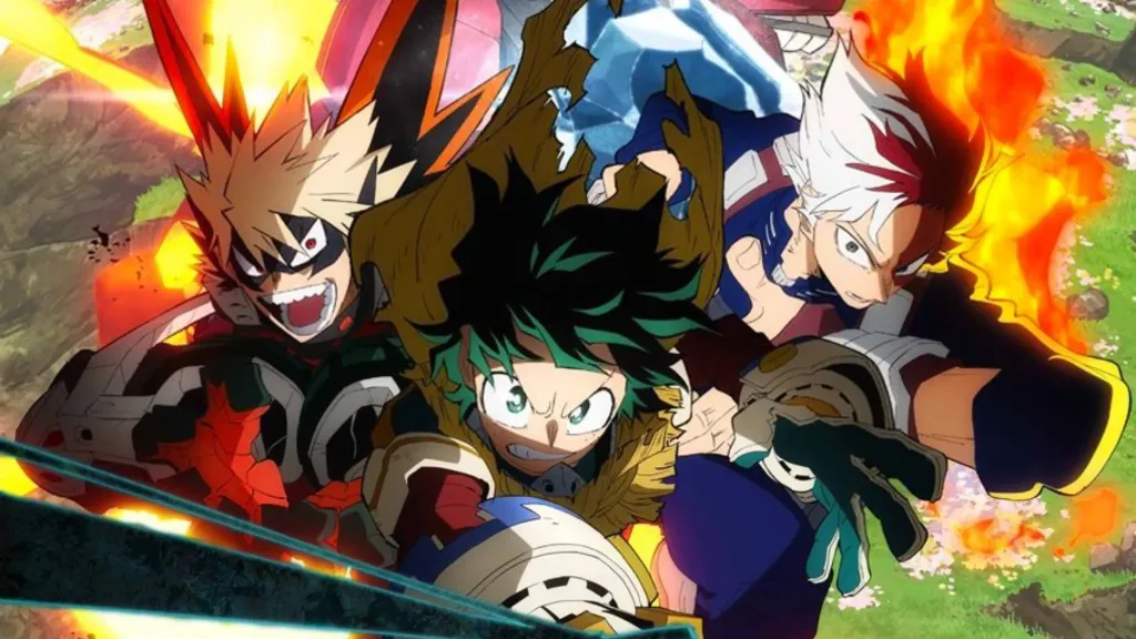 Main characters in My Hero Academia anime