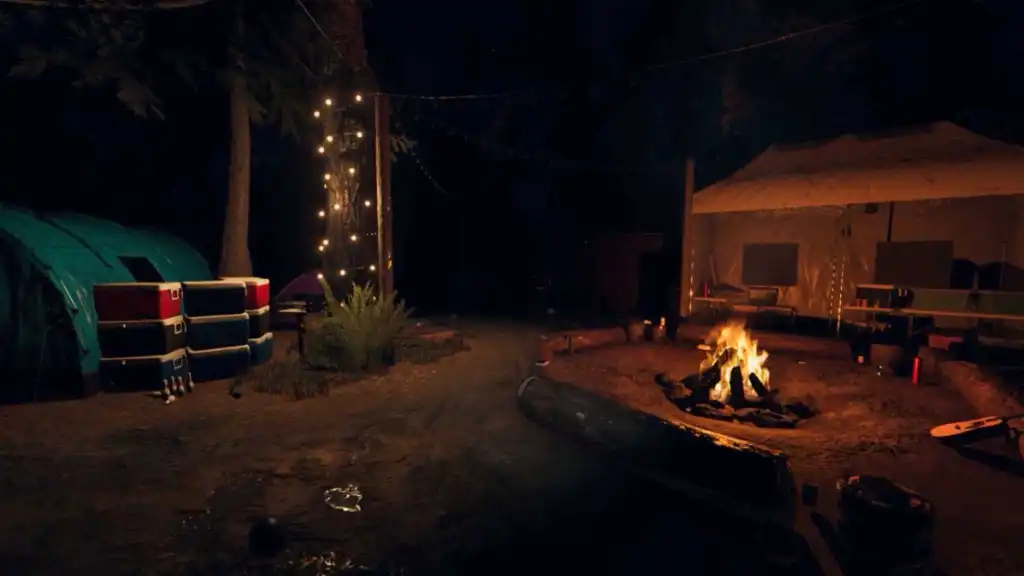 The campsite in Phasmophobia