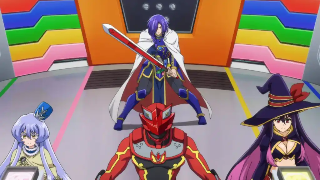 The Red Ranger and his Party in 'The Red Ranger Becomes an Adventurer in Another World'