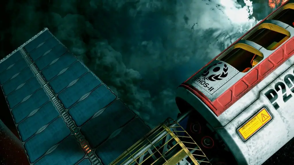 Outer space shot of the PATHOS II in SOMA