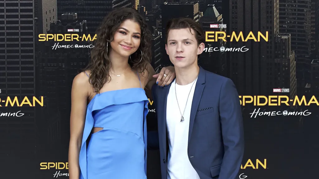 Tom Holland and Zendaya at Spider-Man Homecoming Premiere