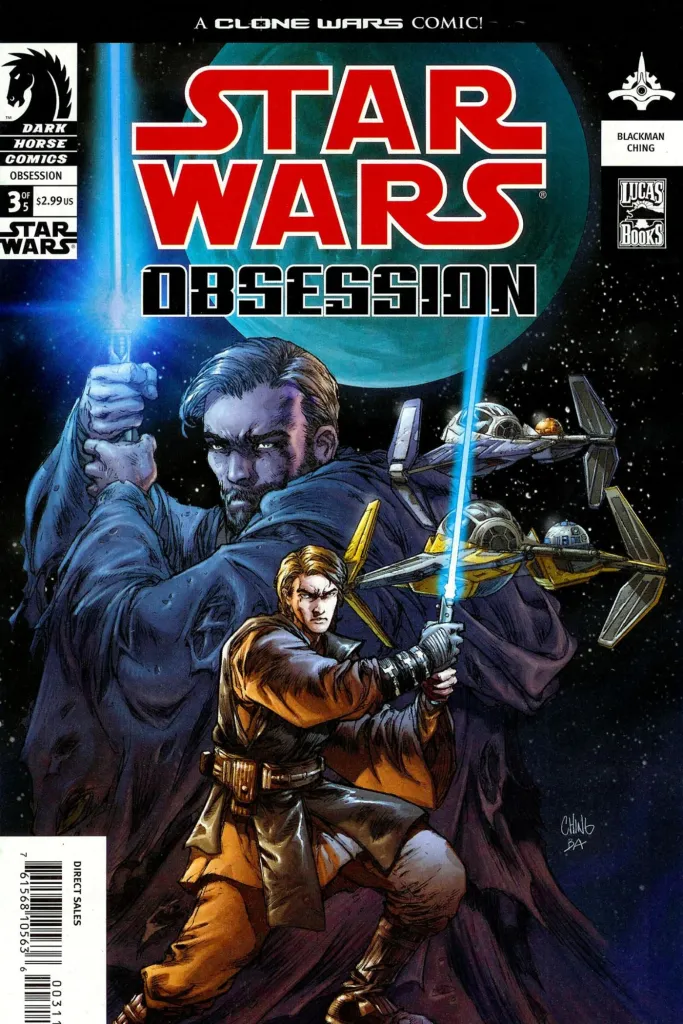 Star Wars: Obsession comic with Anakin Skywalker and Obi-Wan Kenobi