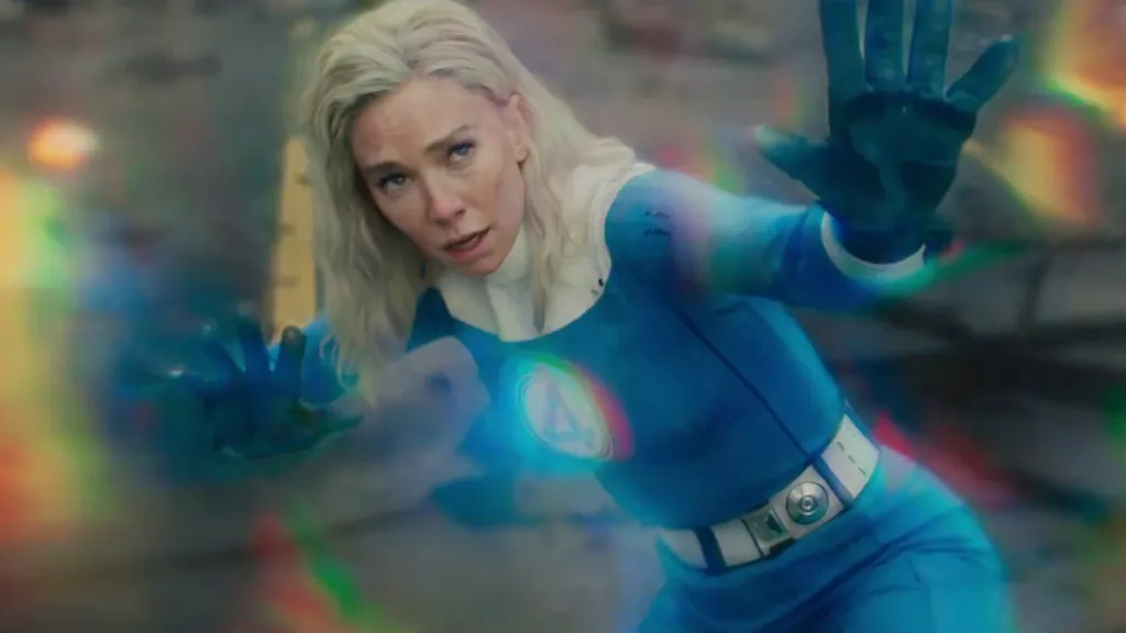 Vanessa Kirby as Sue Storm in The Fantastic Four: First Steps