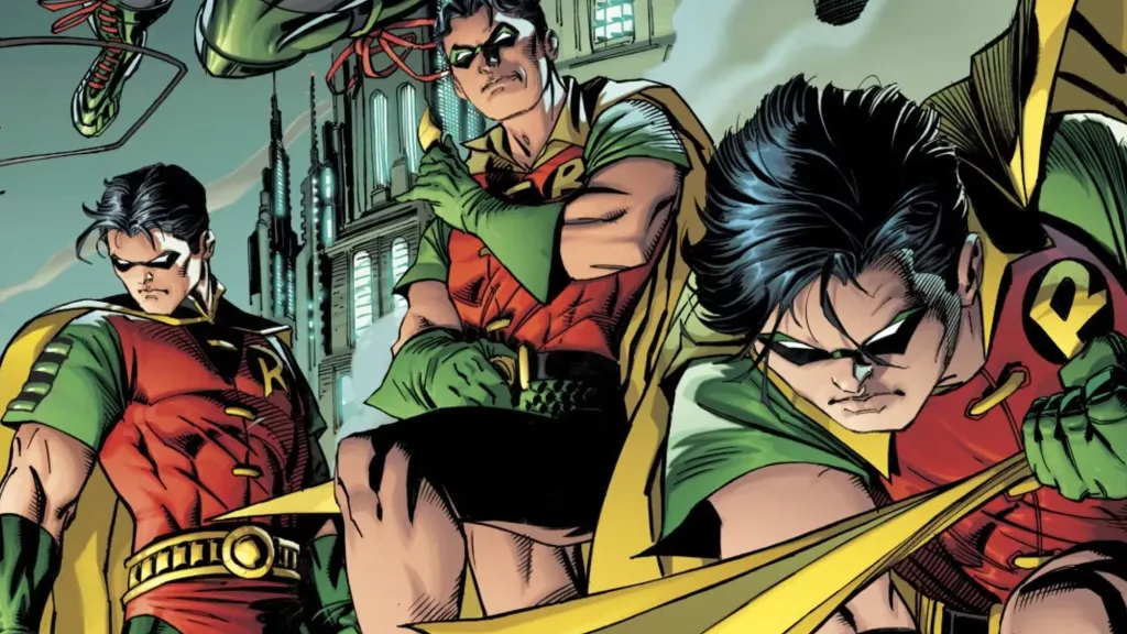 Three of Batman's Robins together
