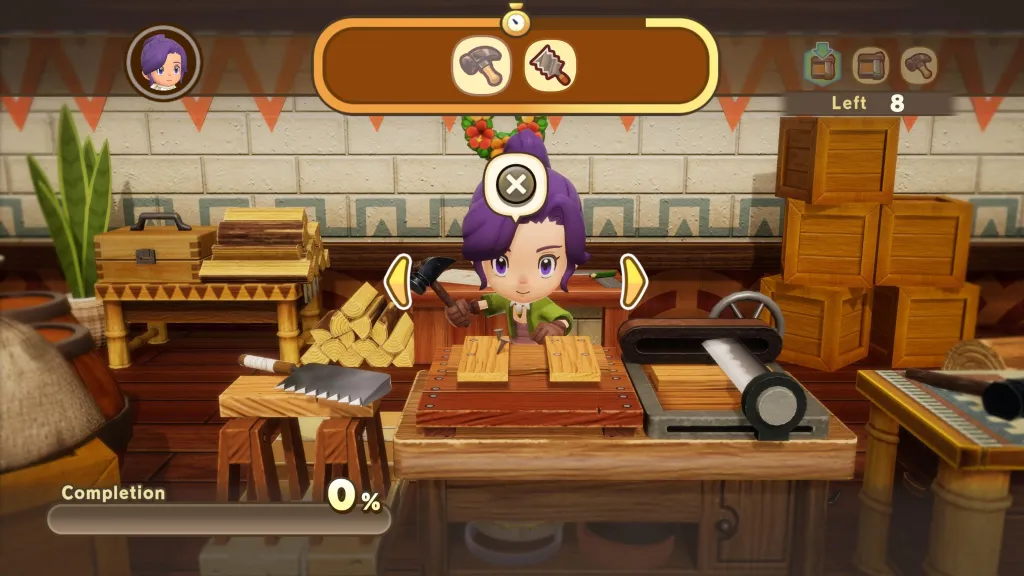 Crafting Mini-Game in Fantasy Life i