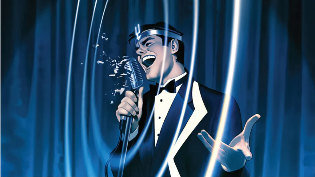 Black Bolt singing, powerful soundwaves spreading