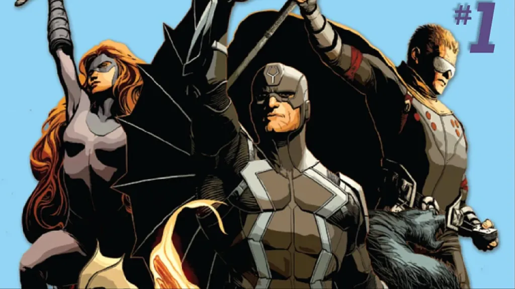 Black Bolt, Medusa, and the Inhumans on the cover of Uncanny Inhumans
