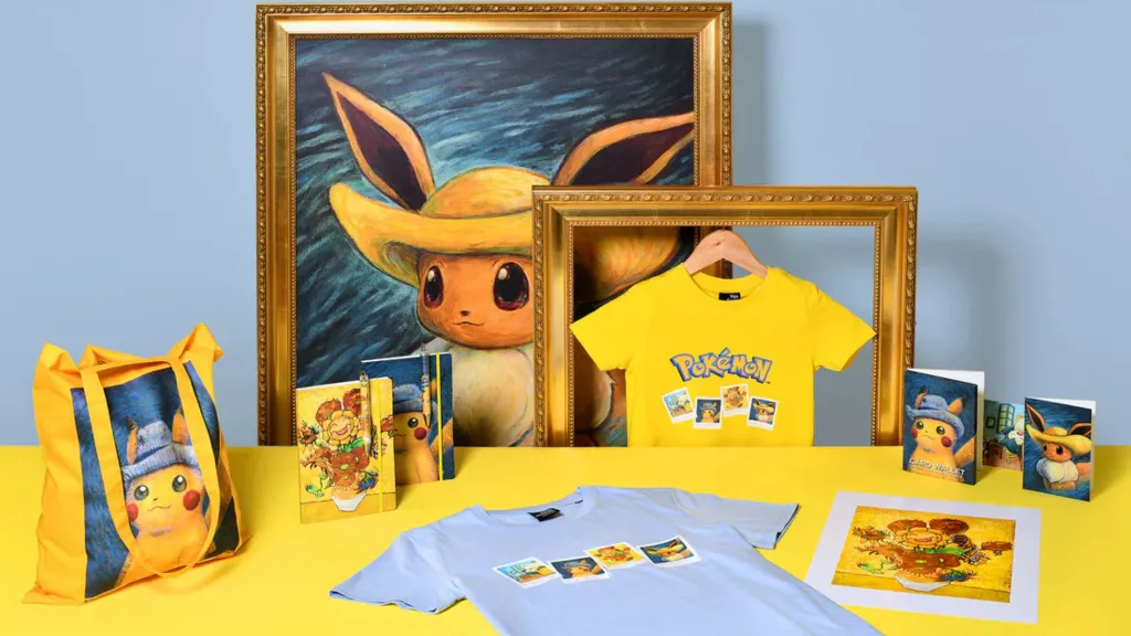 Pokemon x Van Gogh Collab Merch