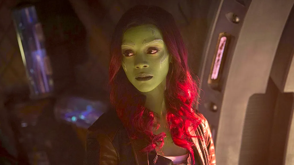 Zoe Saldaña in Avengers: Infinity War