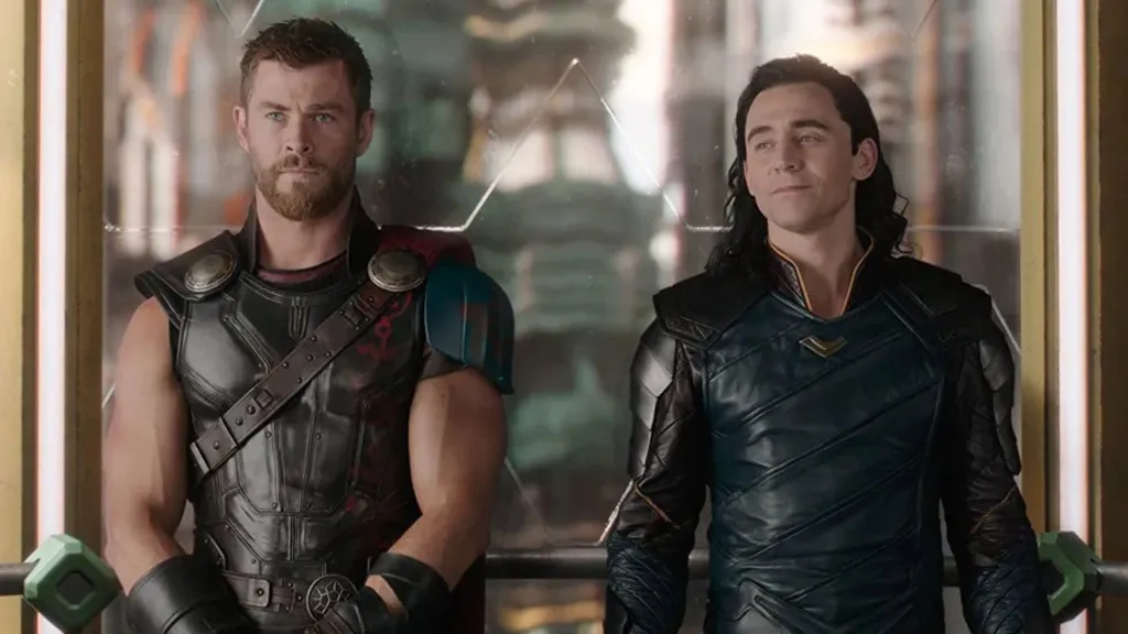 Loki and Thor in Ragnarok.