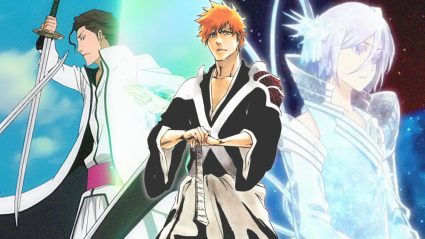 Bleach fights with Ichigo, Rukia, and Aizen