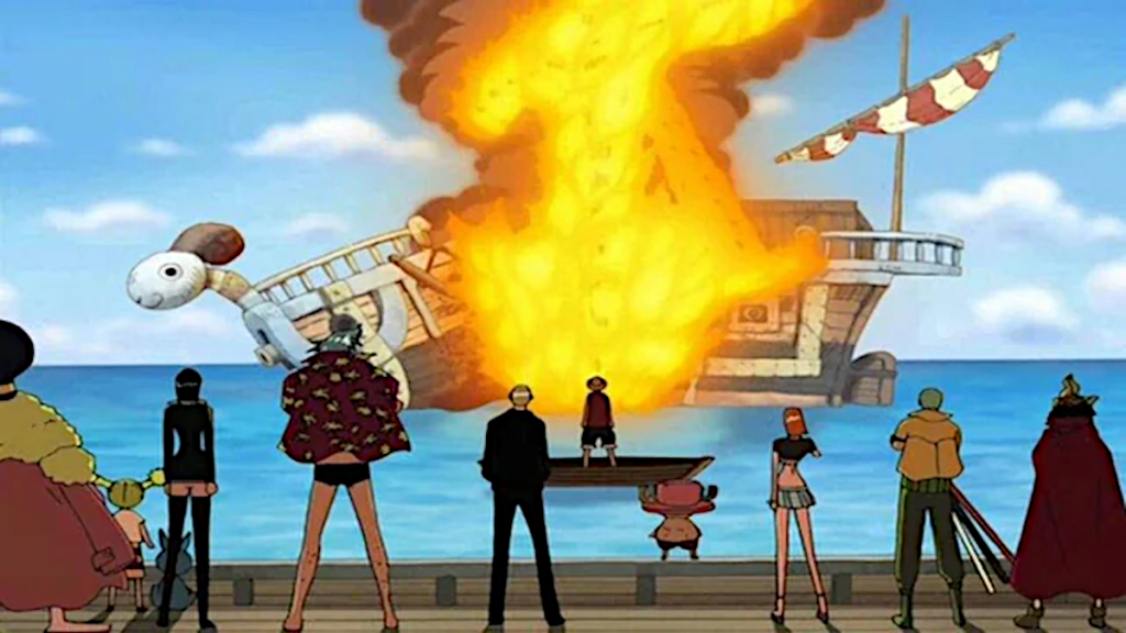 One Piece Going Merry fire