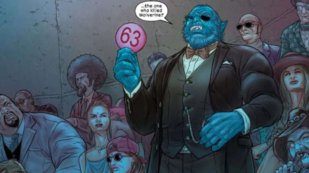 The Beast at Wolverine's death