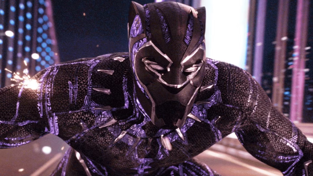 Chadwick Boseman as Black Panther in Black Panther (2018)