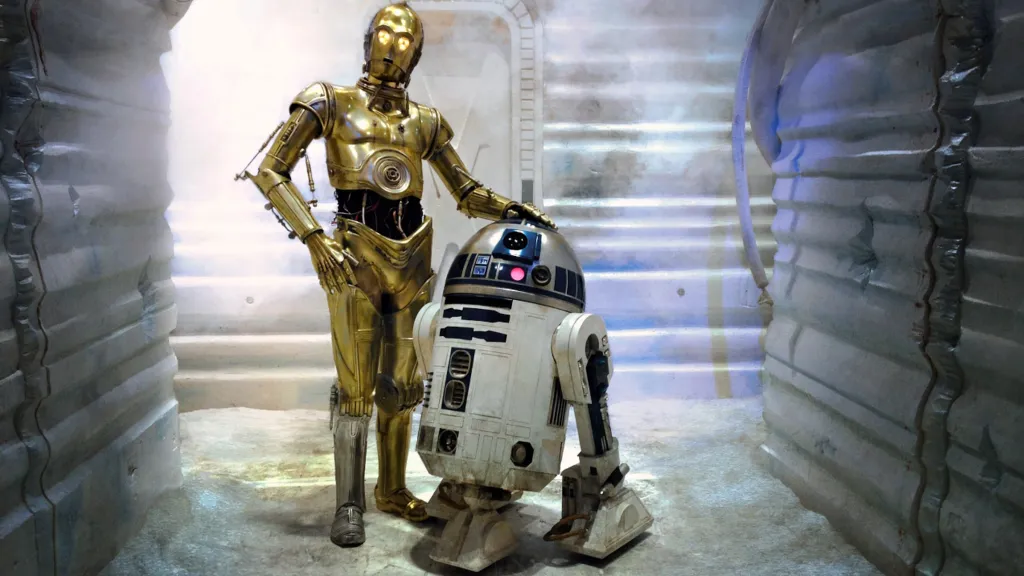 C-3PO and R2-D2 The Empire Strikes Back