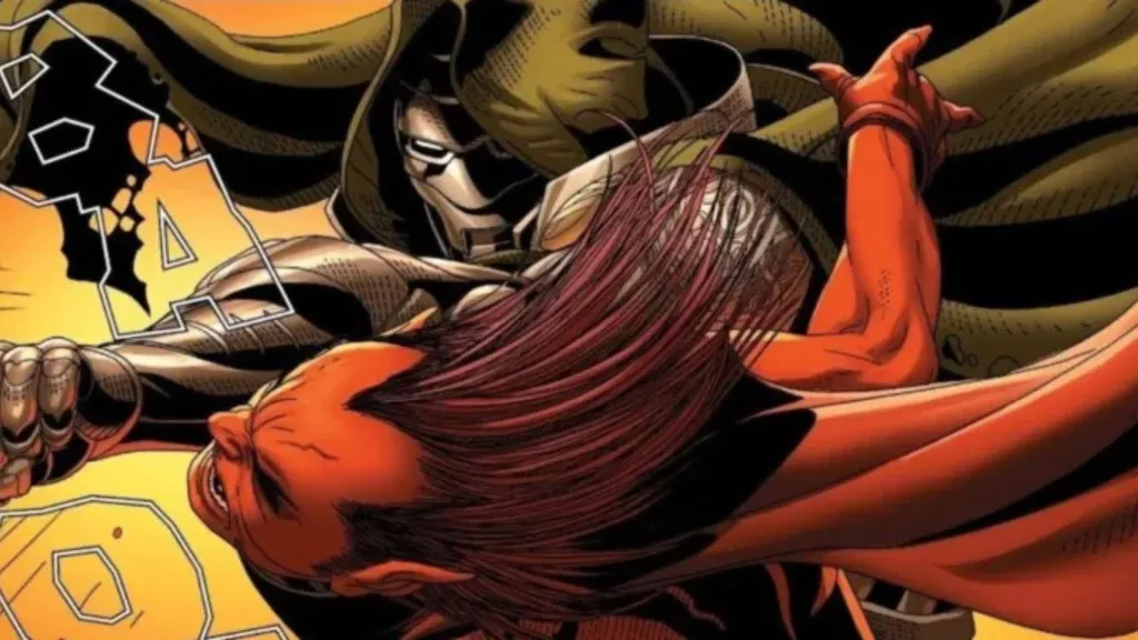 Doctor Doom fighting Mephisto