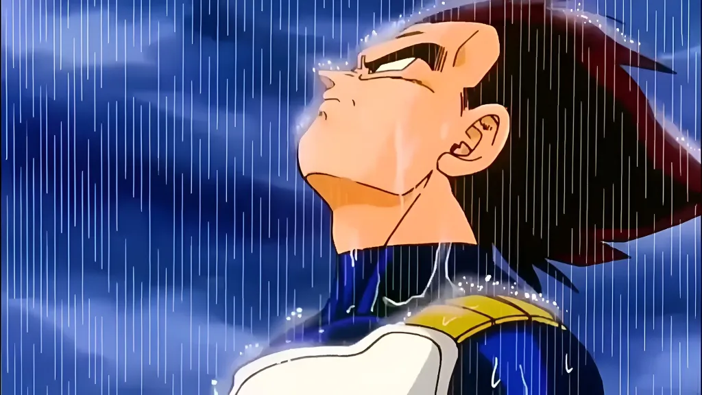 Dragon Ball Z Vegeta Rain