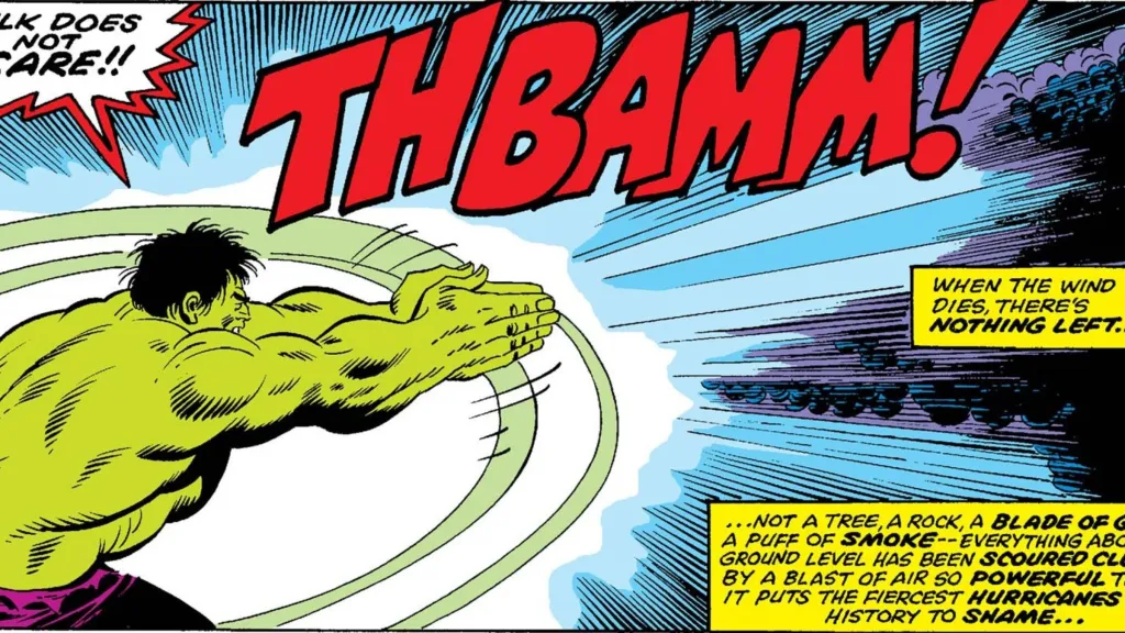 Hulk causes a hurricane