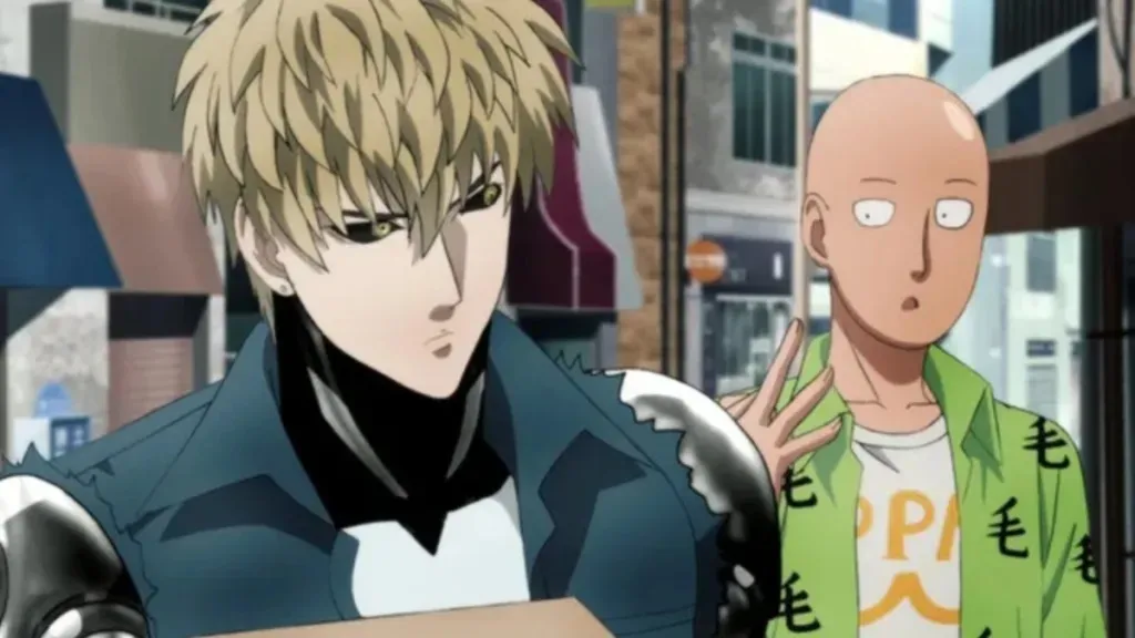 Saitama and Genos from One Punch Man anime for Comic Book fans
