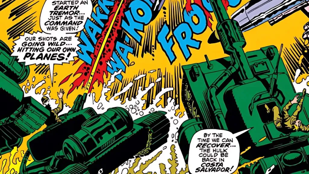Tanks blasting planes in Hulk