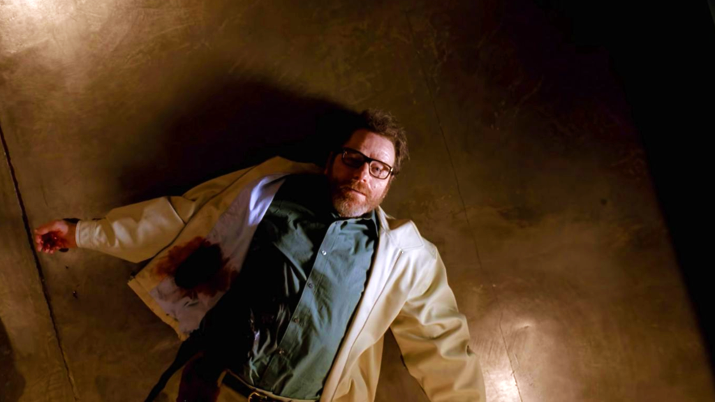 Bryan Cranston as Walter White in the finale of Breaking Bad