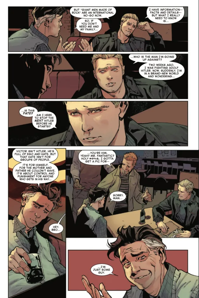 Captain Amercia and Reed Richards Zdarsky