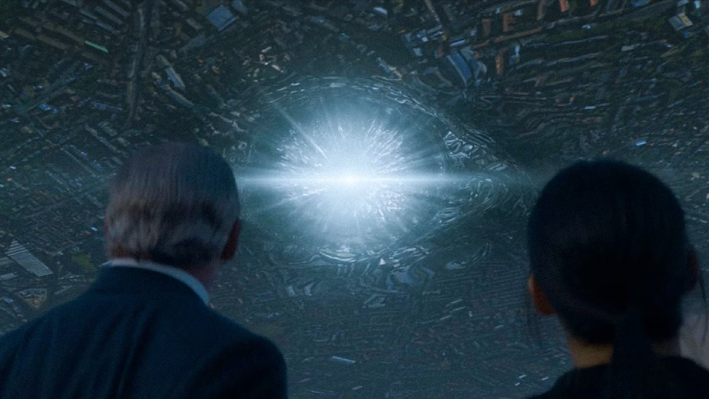 The Sophons appear as an eye in the sky in Three Body Problem