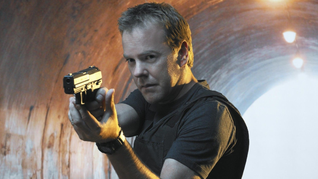 Kiefer Sutherland as Jack Bauer in 24
