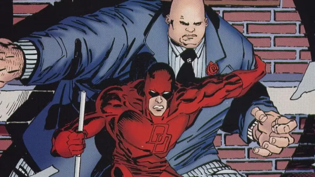 Daredevil protecting Kingpin