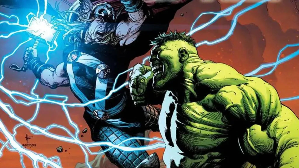 Hulk vs Thor in Marvel Comics
