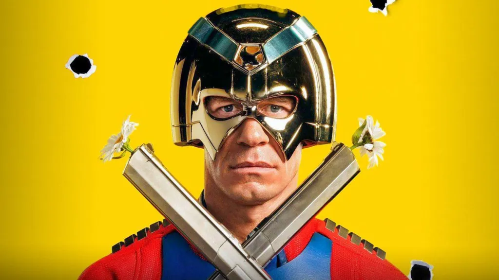 John Cena as Peacemaker in The Suicide Squad poster