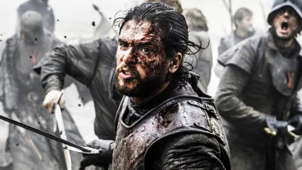 Jon Snow fighting in Game of Thrones