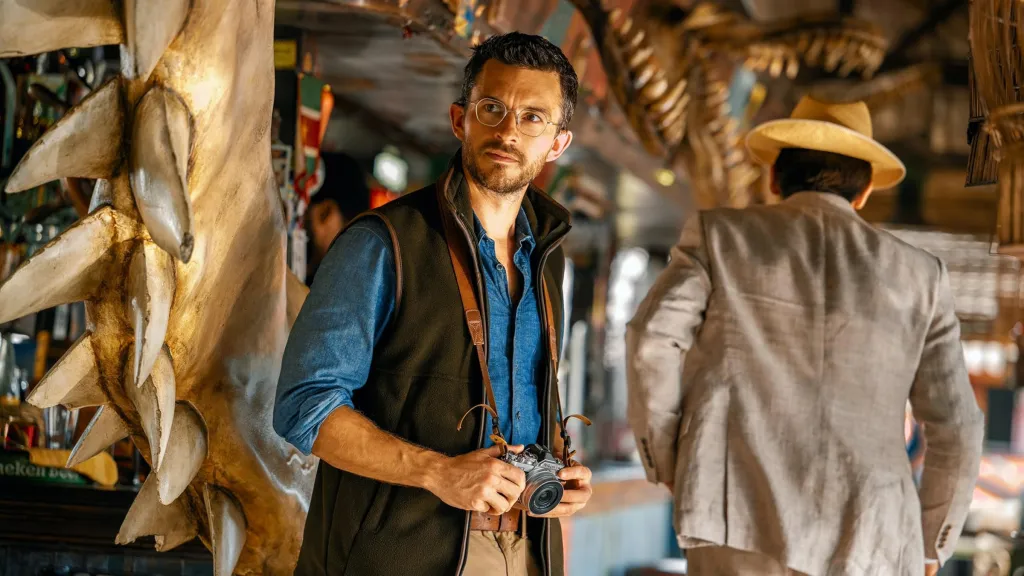 Jonathan Bailey as Dr. Henry Loomis in Jurassic World: Rebirth