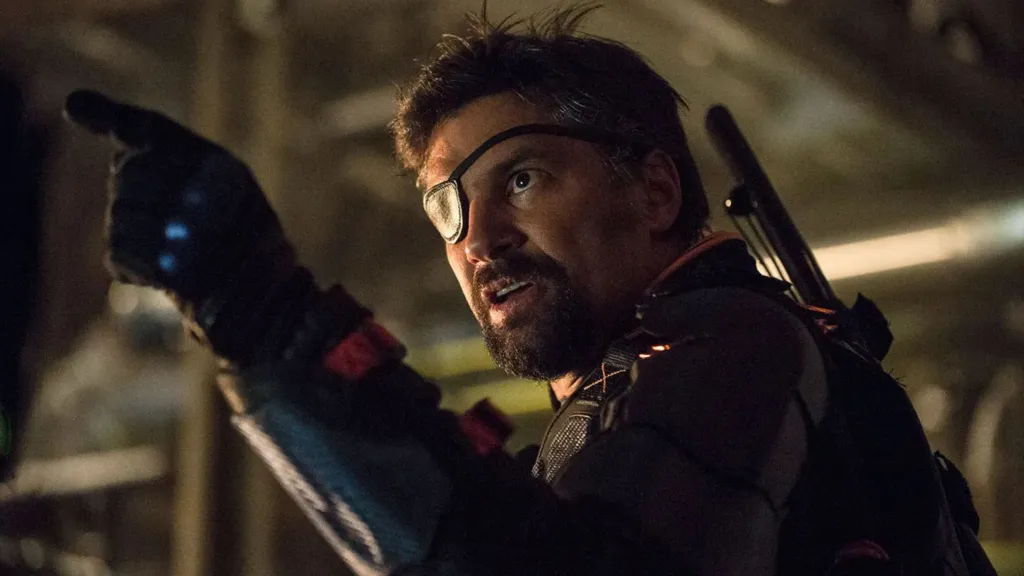 Manu Bennet as Deathstroke in Arrow Season 2 Episode 23