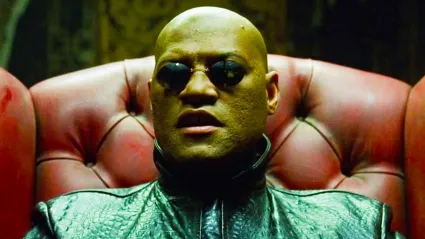 Morpheus in his red chair in The Matrix