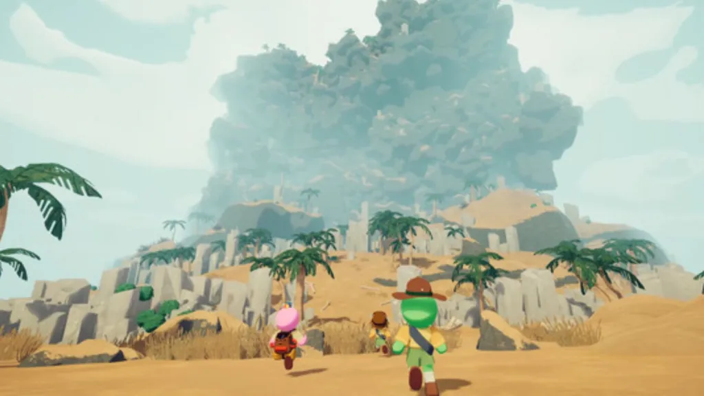 Peak Game Running Towards the Mountain